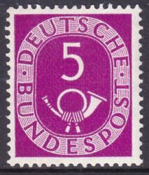 1951  Freimarke: Posthorn 125