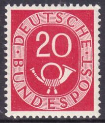 1951  Freimarke: Posthorn 130