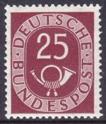 1951  Freimarke: Posthorn 131