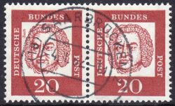 1961  Freimarken: Bedeutende Deutsche aus Bogen