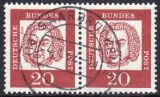 1961  Freimarken: Bedeutende Deutsche aus Bogen