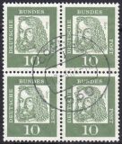 1961  Freimarken: Bedeutende Deutsche aus Bogen