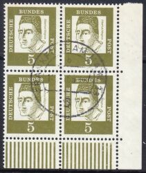 1961  Freimarken: Bedeutende Deutsche aus Bogen