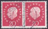 1959  Freimarken: Bundespräsident Theodor Heuss aus...