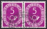 1951  Freimarke: Posthorn 125