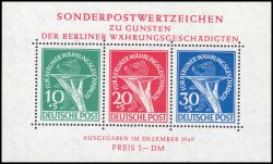 1949  Für Berliner Währungsgeschädigte - Block