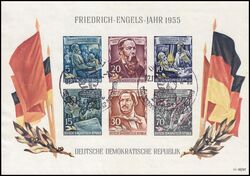 1955  Todestag von Friedrich Engels - Block