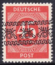 1948  Freimarken: Ziffernserie mit Bandaufdruck  65 I  K