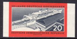 1960  125 Jahre Deutsche Eisenbahnen - ungezähnt