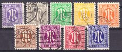 0 1945  Freimarken: AM-Post  amerikanischer Druck