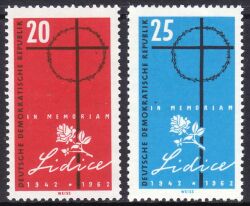 1962  20. Jahrestag der Zerstörung von Lidice