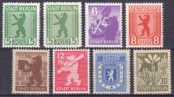 1945  Freimarken: Berliner Br und Eiche