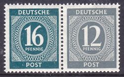 1946  Freimarken: Kontrollratsausgabe aus Markenheftchen