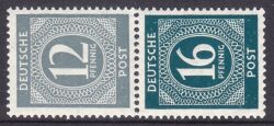 1946  Freimarken: Kontrollratsausgabe aus Markenheftchen