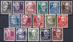 1948  Freimarken: Persönlichkeiten - Satz