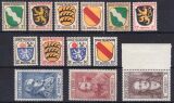 1945  Wappen der Länder der franz. Zone und Deutsche...