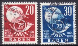 1949  75 Jahre Weltpostverein  (UPU)