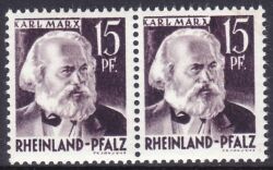 1947  Freimarke: Persönlichkeiten in Type I + II