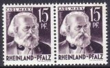 1947  Freimarke: Persönlichkeiten in Type I + II