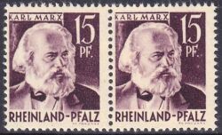 1947  Freimarke: Persönlichkeiten in Type I + II