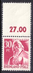 1947  Freimarke: Ansichten mit gezähntem Randfeld