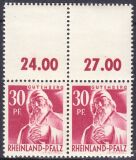 1947  Freimarke: Ansichten mit gezähntem Randfeld