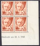 1948  Freimarke: Persönlichkeiten mit Druckdatum