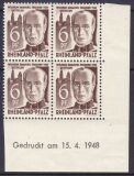 1948  Freimarke: Persönlichkeiten mit Druckdatum