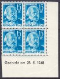 1948  Freimarke: Persönlichkeiten mit Druckdatum
