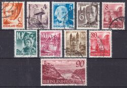 1948  Freimarken: Persönlichkeiten und Ansichten III
