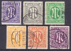 0 1945  Freimarken: AM-Post  englischer Druck