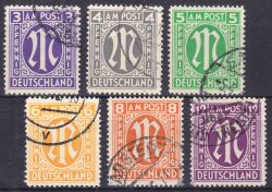 0 1945  Freimarken: AM-Post  englischer Druck