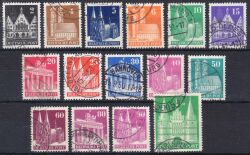 1948  Freimarken: Bautenserie - eng gezähnt
