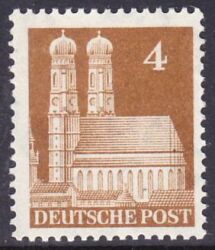 1948  Freimarken: Bautenserie - eng gezähnt