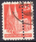 1948  Freimarken: Bautenserie - verzähnt