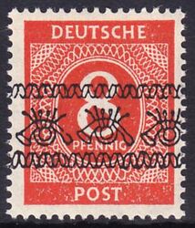 1948  Freimarken: Ziffernserie mit Bandaufdruck  53 I K