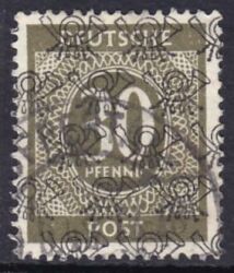 1948  Freimarken: Ziffernserie mit Netzaufdruck  63 II
