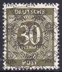 1948  Freimarken: Ziffernserie mit Netzaufdruck  63 II