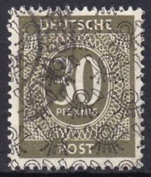 1948  Freimarken: Ziffernserie mit Netzaufdruck  63 II