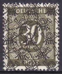 1948  Freimarken: Ziffernserie mit Netzaufdruck  63 II