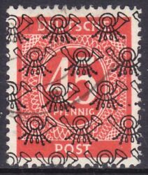 1948  Freimarken: Ziffernserie mit Netzaufdruck  65 II