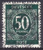 1948  Freimarken: Ziffernserie mit Netzaufdruck  66 II