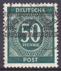 1948  Freimarken: Ziffernserie mit Bandaufdruck  66 I