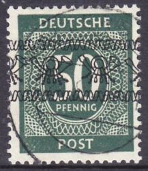 1948  Freimarken: Ziffernserie mit Bandaufdruck  66 I