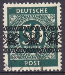 1948  Freimarken: Ziffernserie mit Bandaufdruck  66 I