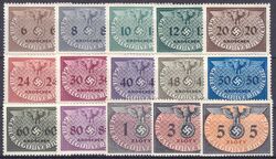 1940  Dienstmarken: Hoheitszeichen - groes Format