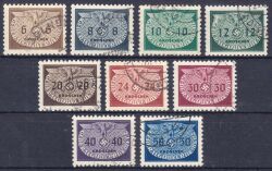 1940  Dienstmarken: Hoheitszeichen - kleines Format