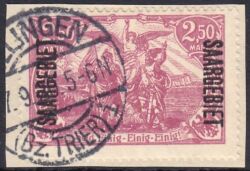 1920  Freimarken mit Aufdruck "Saargebiet"