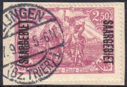 1920  Freimarken mit Aufdruck Saargebiet