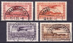 1934  Flugpostmarken: Volksabstimmung 1935